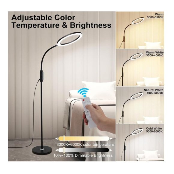 Professional 24W LED Makeup Light with Remote and Touch Control, Bright Dimmable - Picture 7 of 7